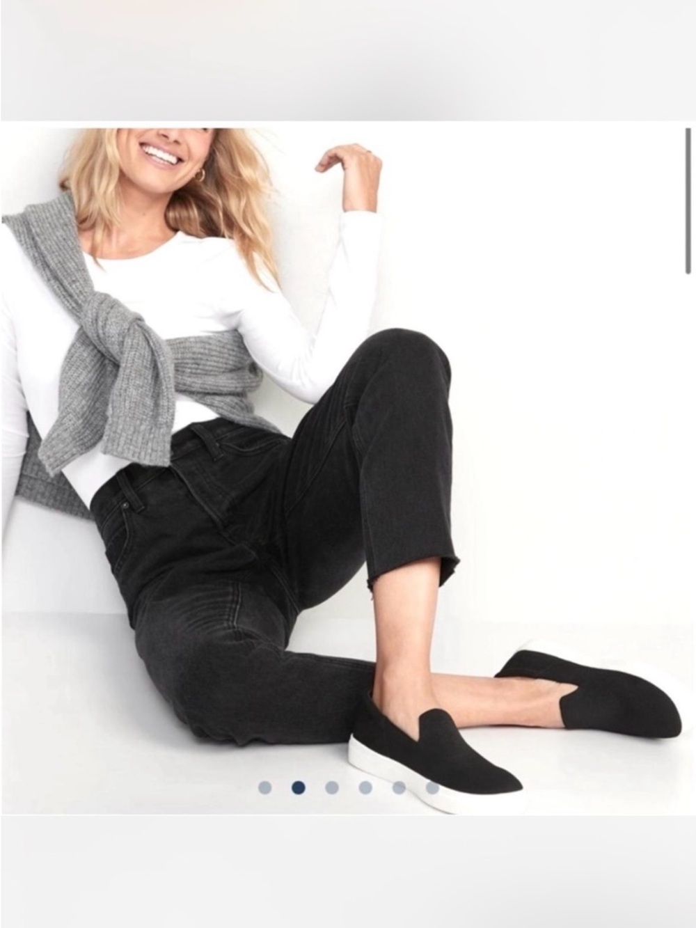 Old Navy Black Slip-On Sneakers